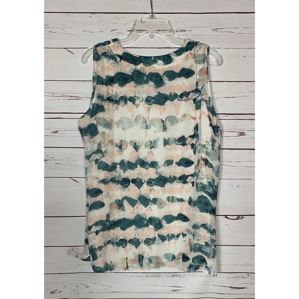 Cabi Women’s M Medium Gelato Watercolor Layered Sleeveless Spring Summer Top - Picture 8 of 13